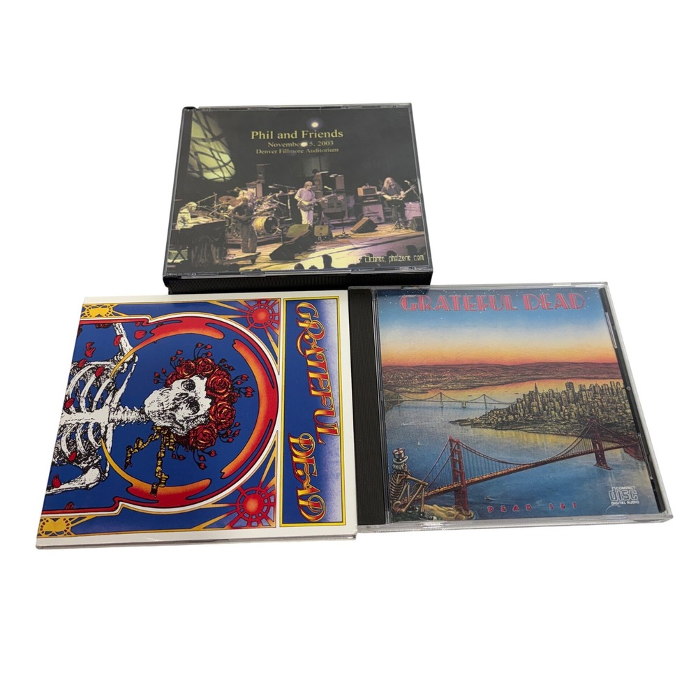Grateful Dead Phil and Friends CD Lot Dead Set Skull & Roses Live Denver 2003